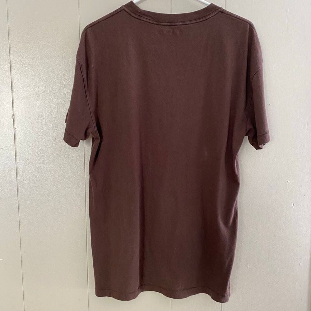Abercrombie & Fitch Brown Relaxed Fit Tee M Soft A&F Essentials Minimalist Unise - Picture 2 of 5